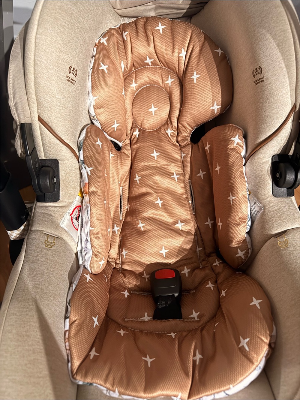 Floral Infant Seat Liner Cushion - Picture 2 of 4